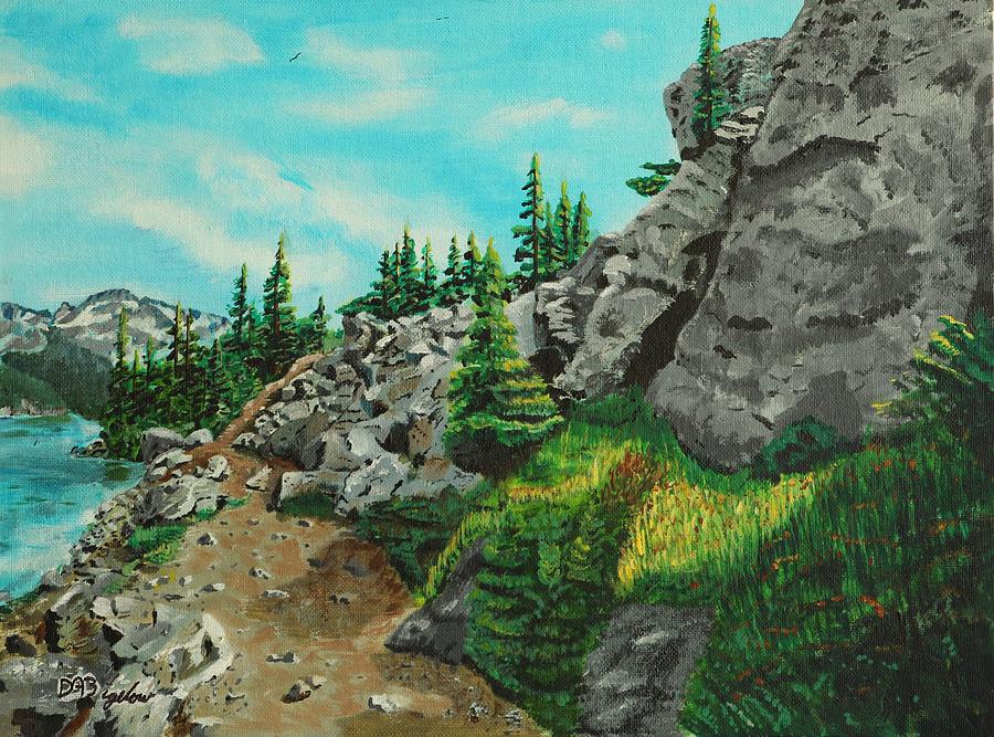 Mountain Path Painting by David Bigelow