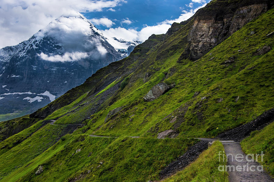 Mountain Path in the Swiss Alps Photograph by Gary Whitton