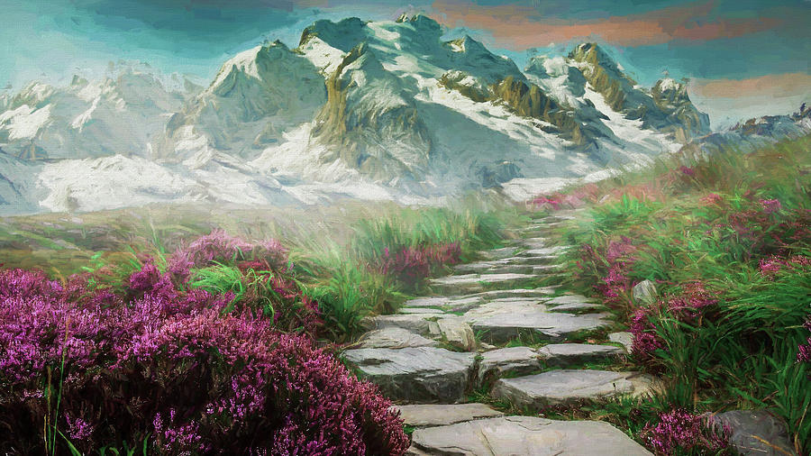 Mountain Path Digital Art by Roy Pedersen