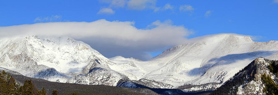 Mountain Peaks - Panorama Photograph by Shane Bechler