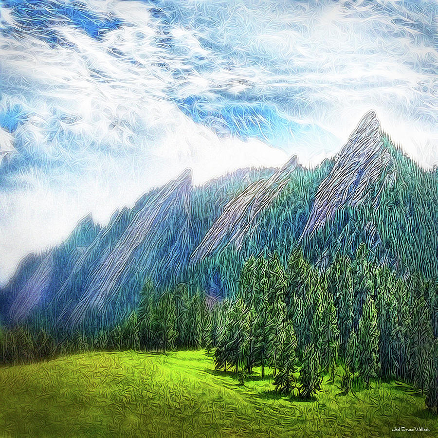 Mountain Pine Meadow Digital Art by Joel Bruce Wallach