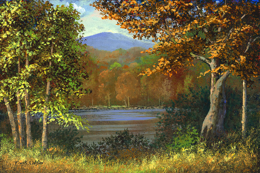 Mountain Pond Painting by Frank Wilson