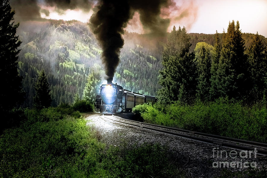 Transportation Photograph - Mountain Railway - Morning Whistle by Robert Frederick