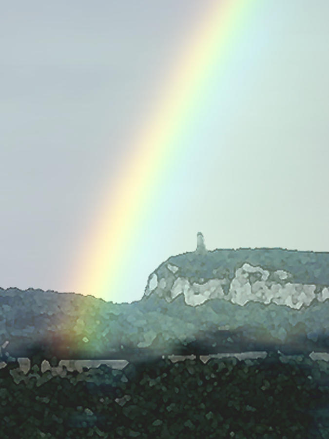 Mountain Rainbow Painting by Paul Sachtleben