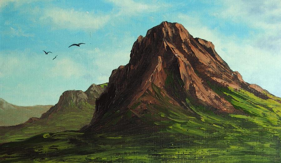 Oil Painting - Mountain Range by Nolan Clark Oil Painting - Mountain Range by Nolan Clark