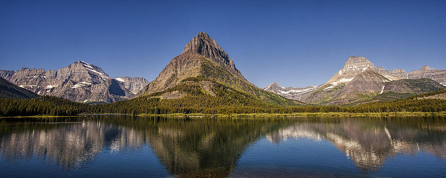 Mountain Reflection Panorama Photograph by Andrew Soundarajan
