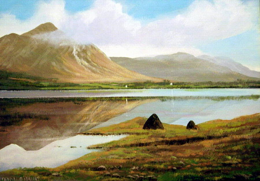 Mountain Reflections Painting by Cathal O malley