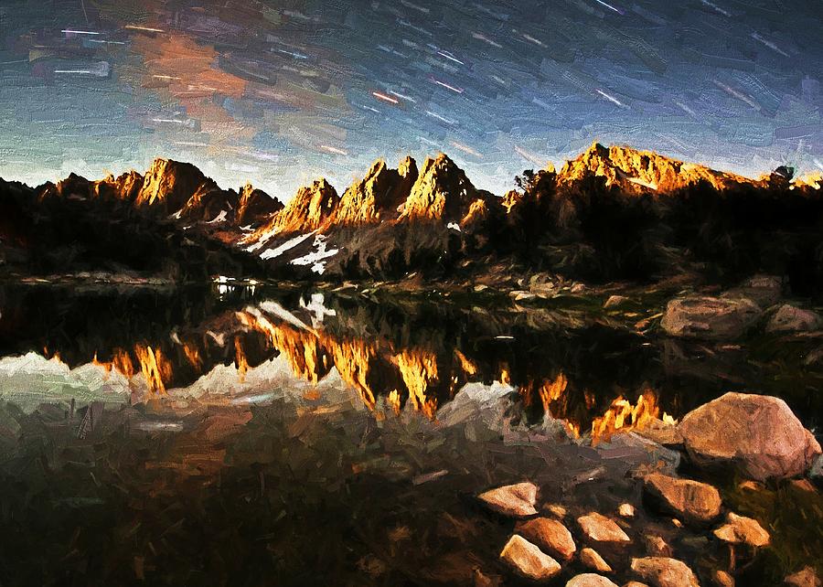 Mountain Reflections Digital Art by Charmaine Zoe
