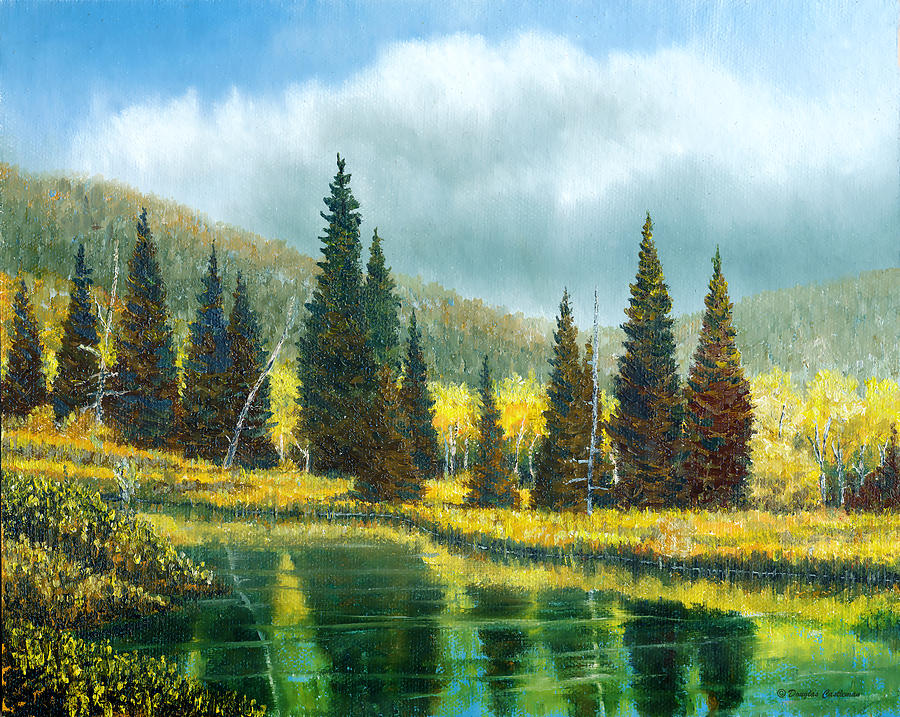 Mountain Reflections Painting by Douglas Castleman