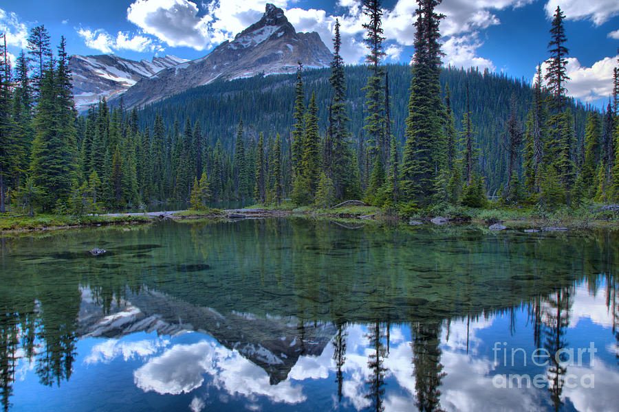 Mountain Reflections In Yoho Lake Photograph by Adam Jewell