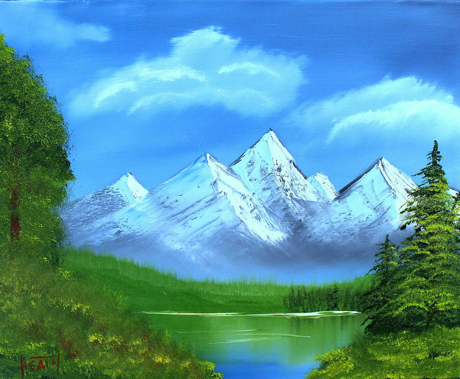 mountain retreat painting