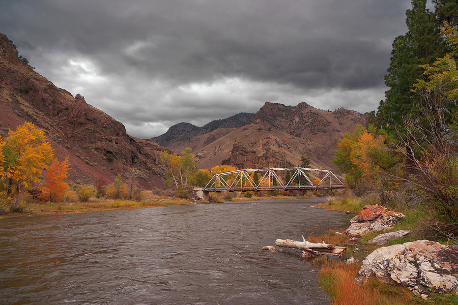 Mountain River Bridge Photograph by Grant Groberg