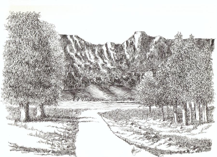 Mountain Road Drawing By Bruce Young Mountain Road Drawing By Bruce Young