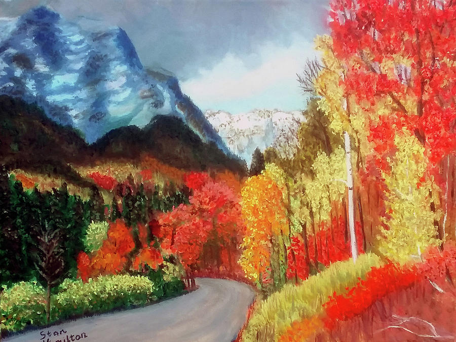 Mountain Scene Painting by Stan Hamilton