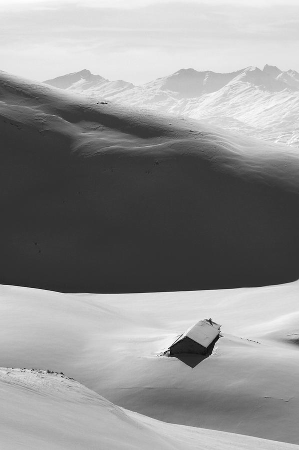 Mountain Shadow in the French alps Photograph by Pierre Leclerc Photography