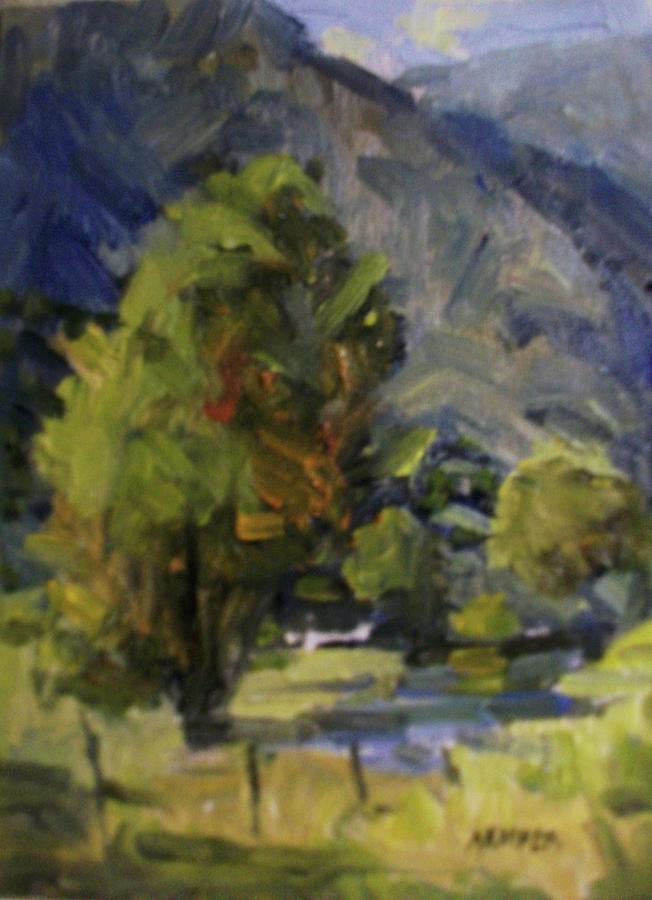 Mountain Painting - Mountain Side by Onyx Gallery of Kemper Coley Fine Art