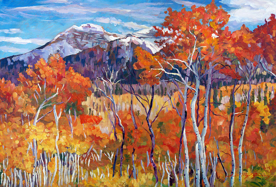 Mountain Silence Painting by David Lloyd Glover