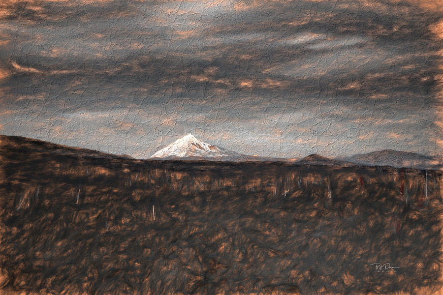 mountain sketch II Digital Art by Bill Posner
