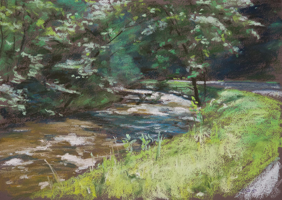 Mountain Stream Painting by Christopher Reid