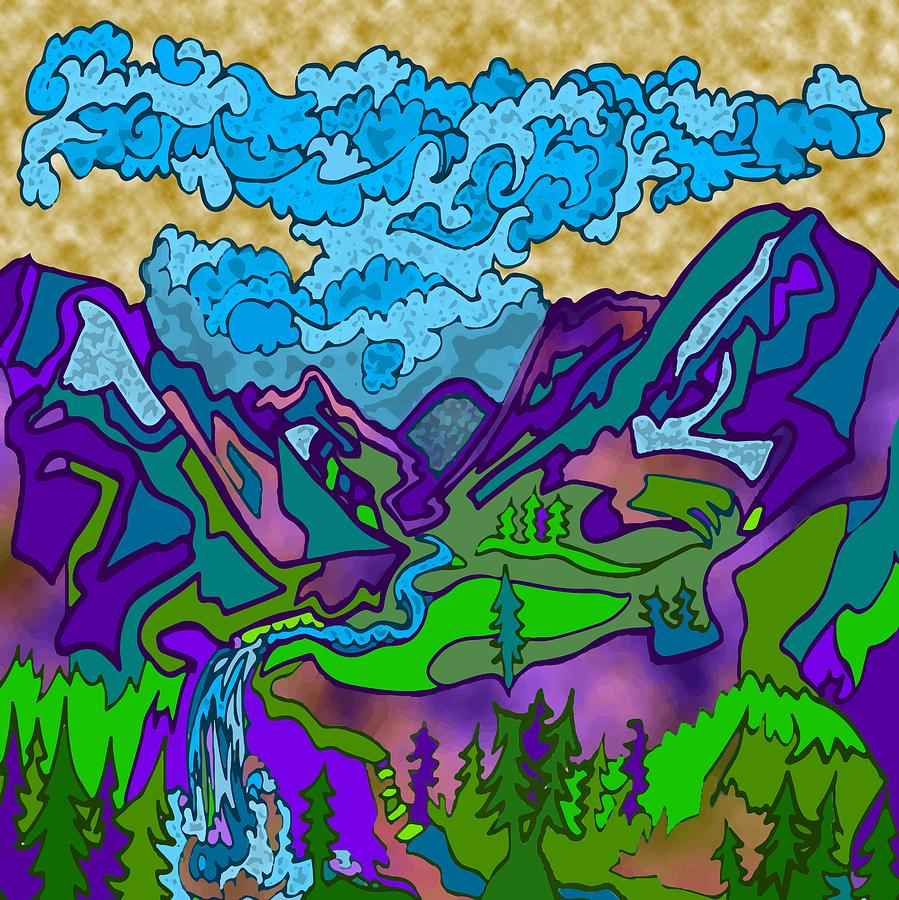 Mountain Stream1 Digital Art by Dylan Seibold - Fine Art America