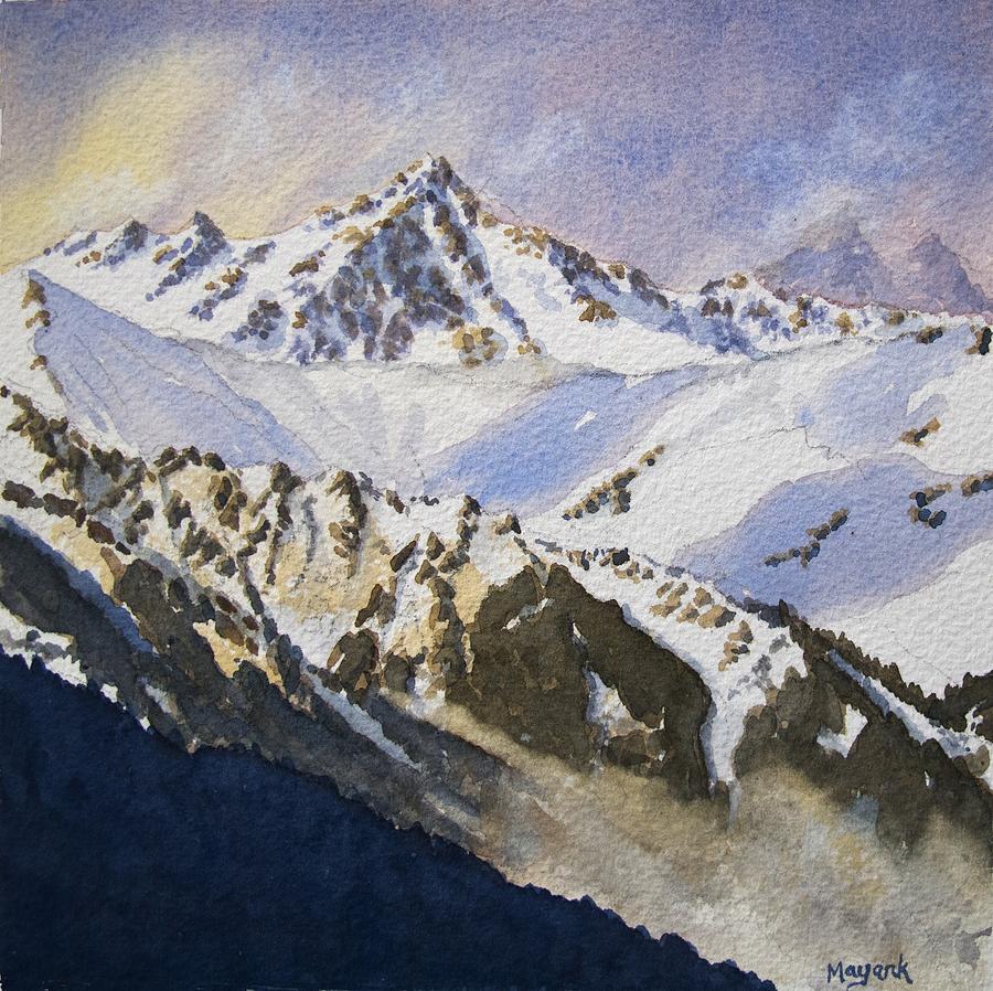 Mountain Study #3 Painting by Mayank M M Reid