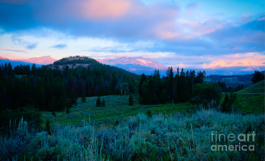 Yellowstone National Park Photograph - Mountain Sunrise by Idaho Scenic Images Linda Lantzy