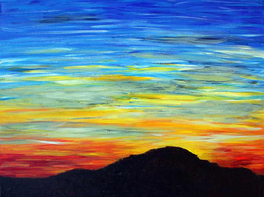 Mountain Sunrise Painting by Katie Landon