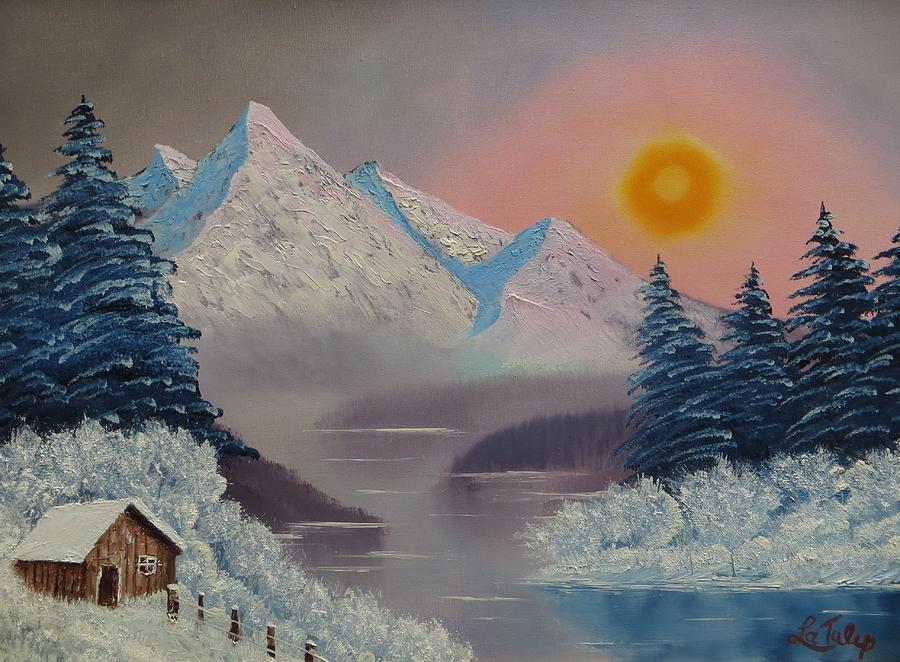 Mountain Painting - Mountain Sunrise by Melvin LaTulip