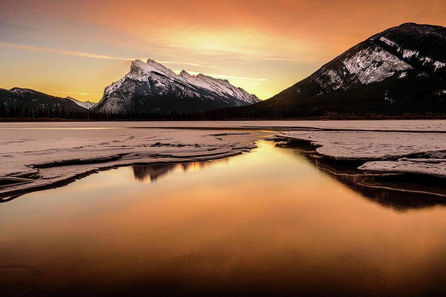 Mountain Sunrise Photograph by Yves Gagnon