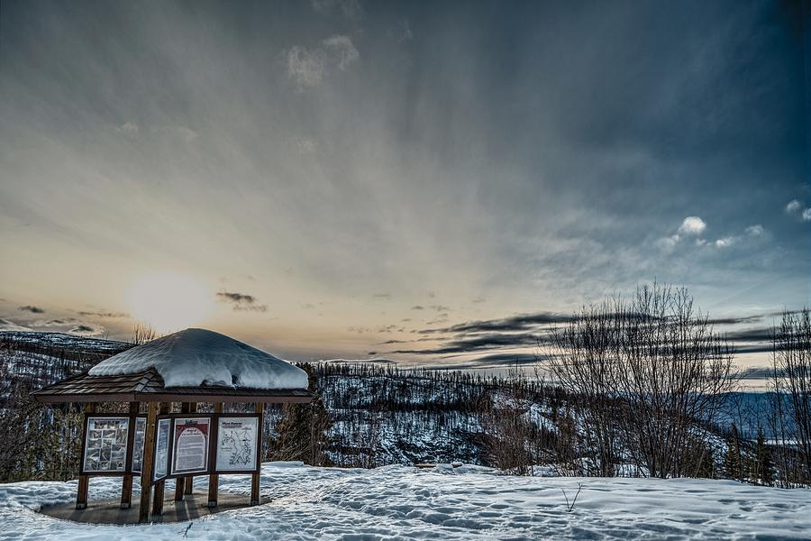 Winter Photograph - Mountain Sunset by Eoin Carey