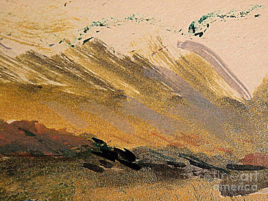 Mountain Sunset Painting by Nancy Kane Chapman