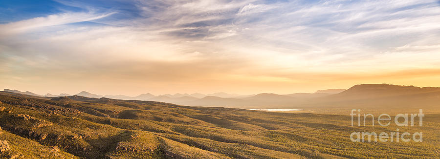 Mountain Sunset Panorama Photograph