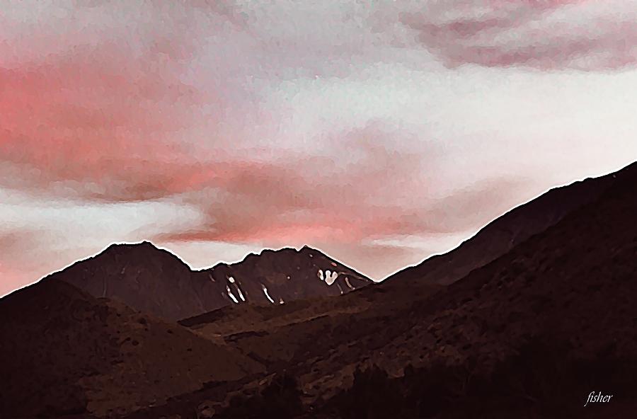 Mountain Photograph - Mountain Sunset by Richard Fisher