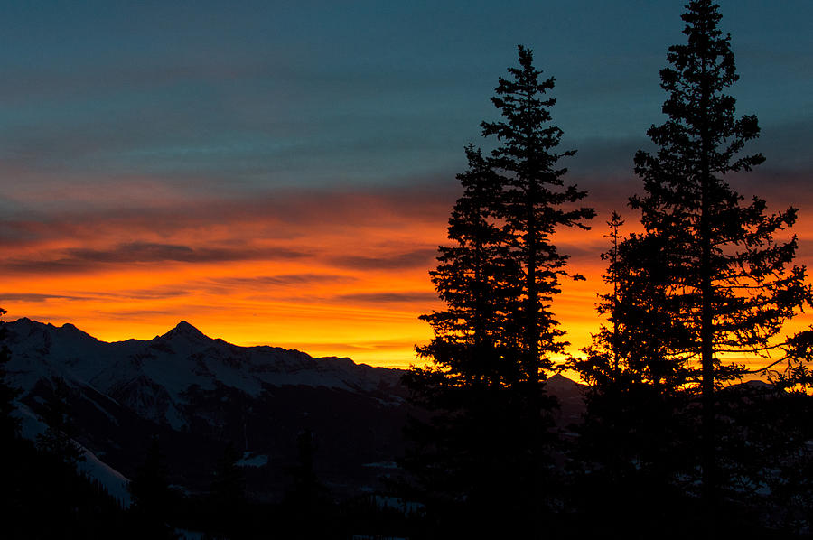 Mountain Sunset Photograph by Stephen Holst