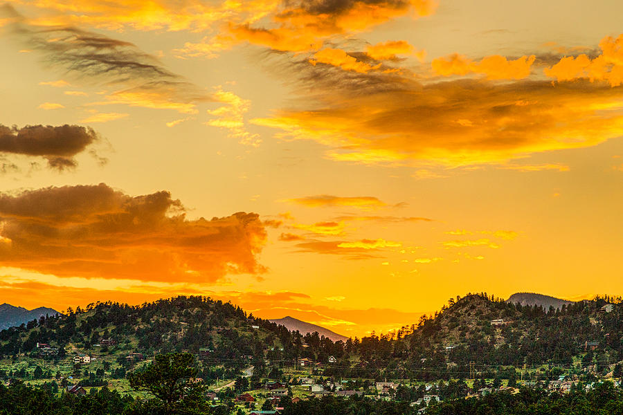 Mountain Sunset Photograph by Terri Morris
