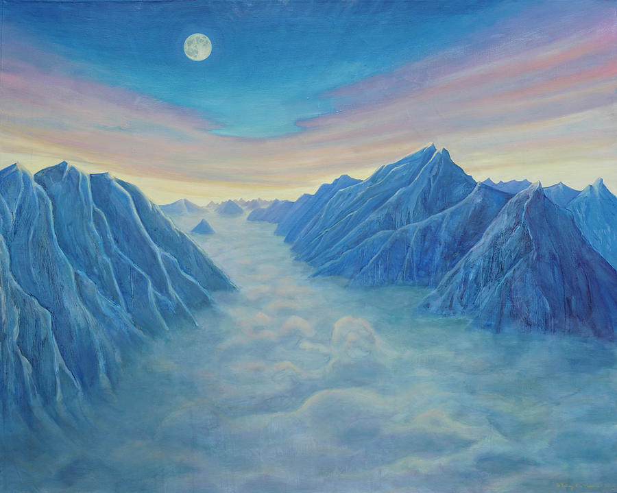 Above the Clouds Painting by Whitney Palmer