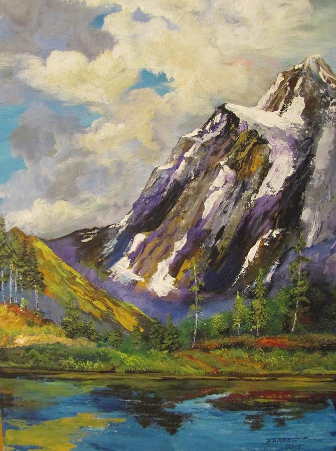 Mountain Tarn Painting by Dave Farrow