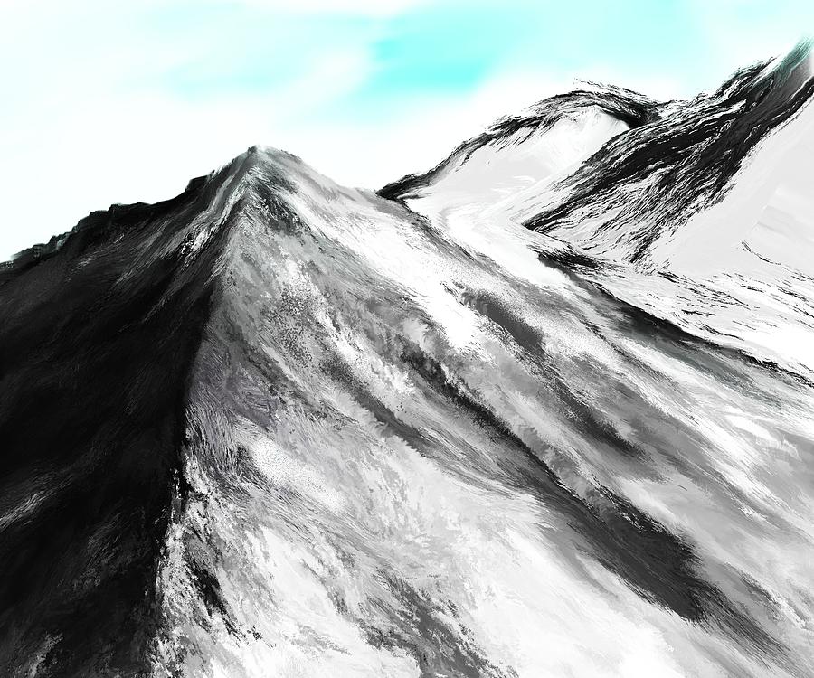 Mountain Top WIP Digital Art by David Lane
