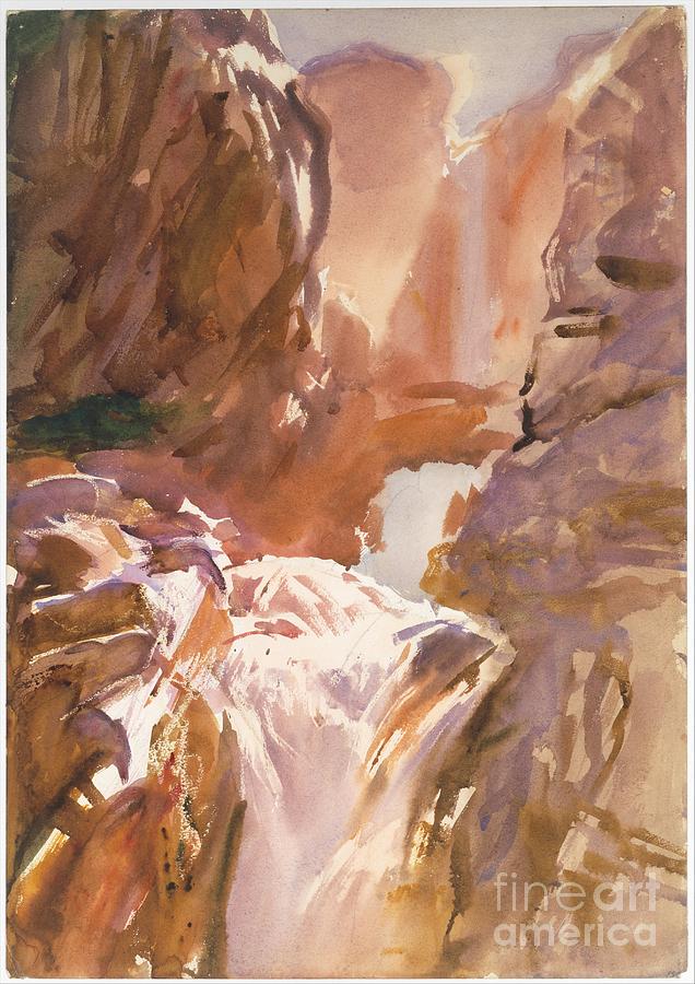 John Singer Sargent Painting - Mountain Torrent by Celestial Images