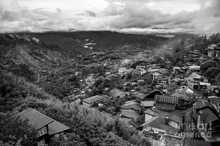 Black And White Photograph - Mountain Valley by Donald Carr