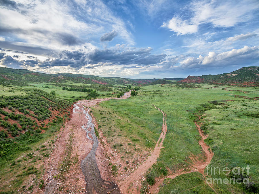 mountain valley with creek in Colorado Photograph by Marek Uliasz