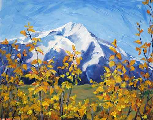 Mountain View Painting by Betty Cummings Mountain View Painting by Betty Cummings