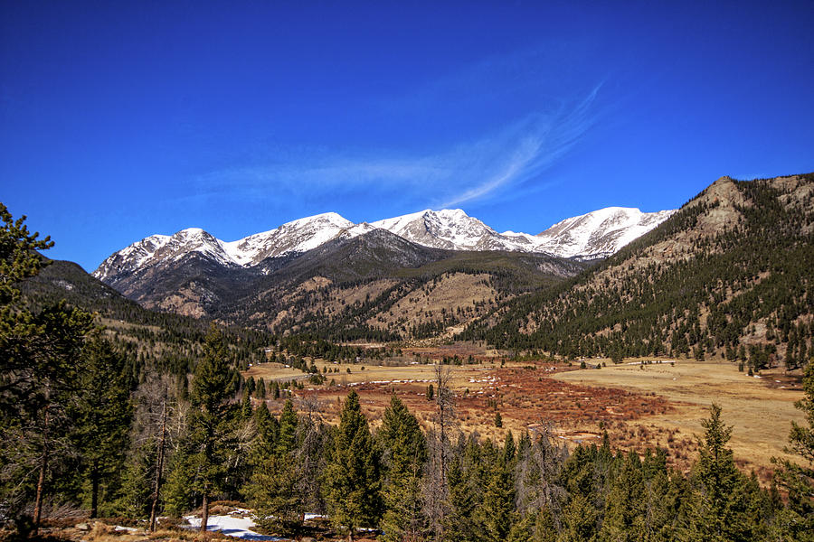 Mountain View from Fall River Road in Rocky Mountain National Pa Photograph by Peter Ciro
