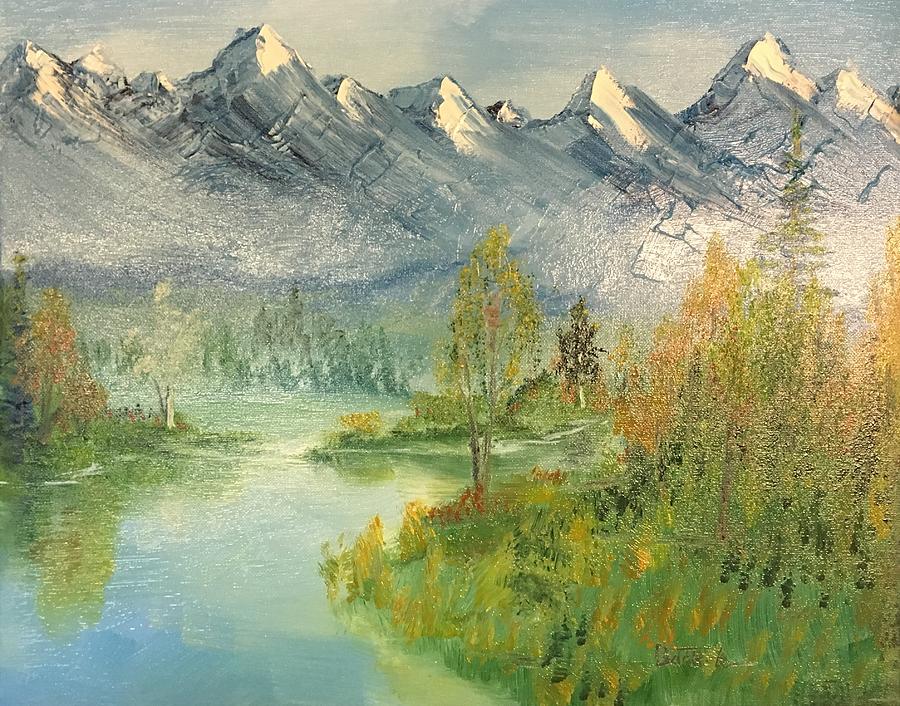 Mountain View Glen Painting by David Bartsch