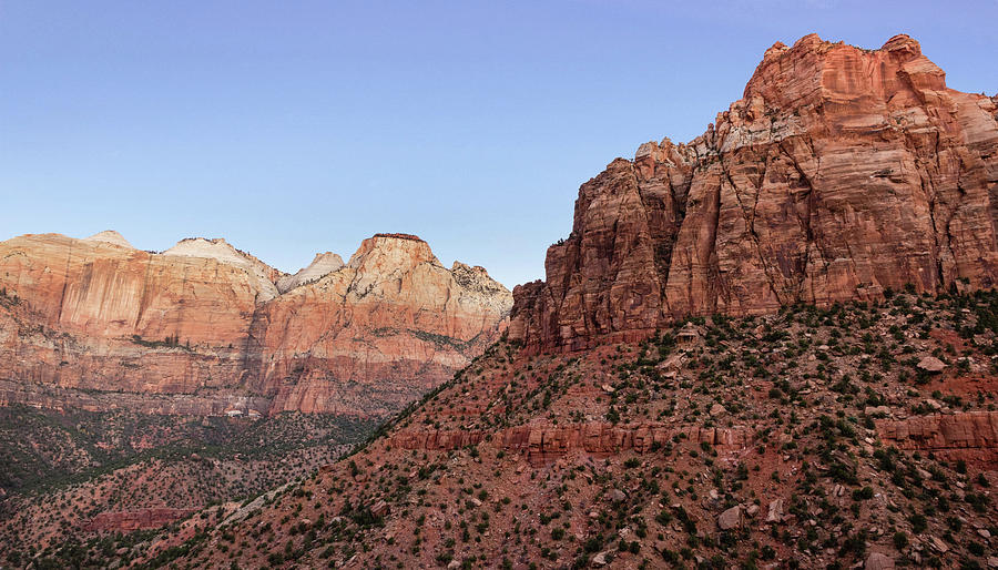 Mountain Vista at Zion Photograph by James Woody
