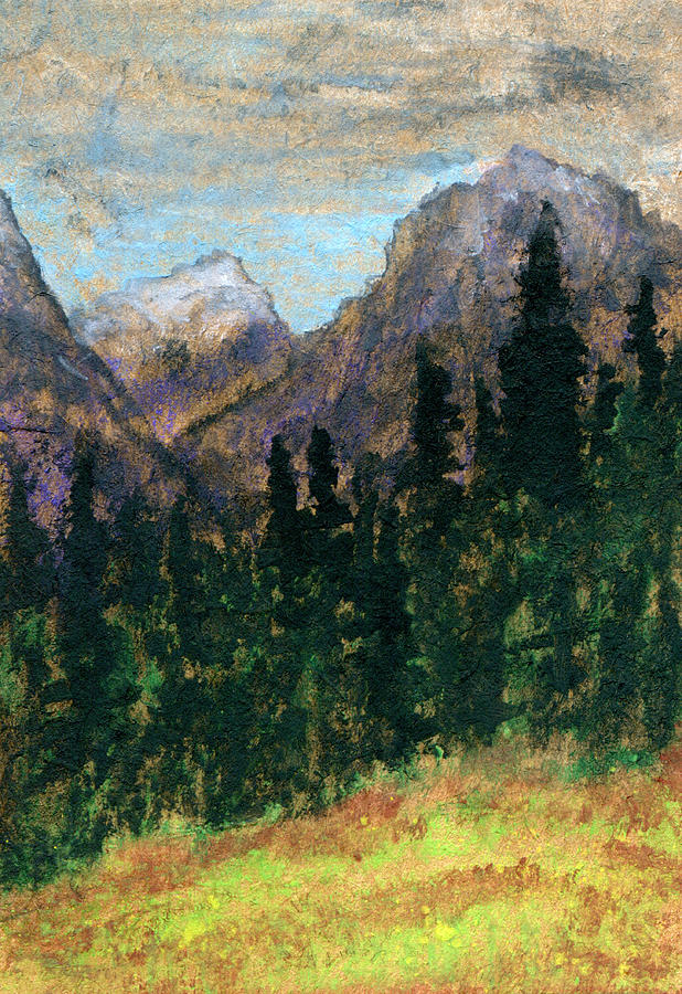 Mountain Vista Painting by R Kyllo