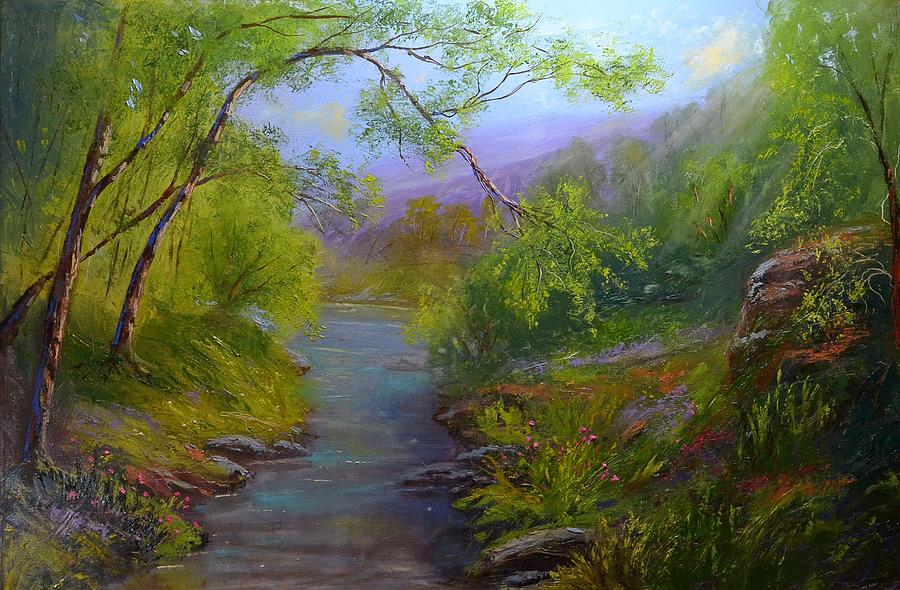 Mountain Wilderness Painting by Michael Mrozik