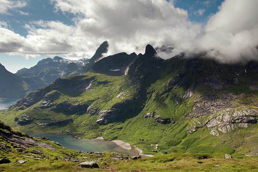 Mountain with Horns from Brunakseltind Photograph by Aivar Mikko