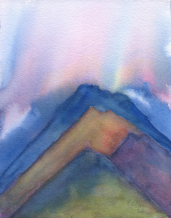 Mountains Abstract Painting by Frank Bright