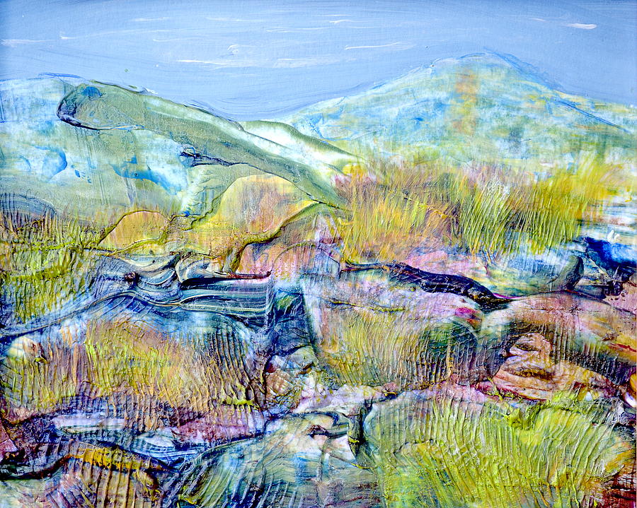 Mountains and Marsh Painting by Regina Valluzzi